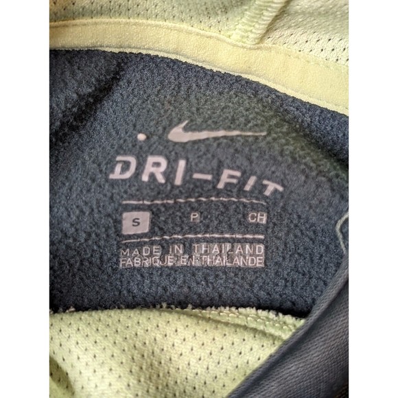 Nike All Time Pullover Hoodie Women Dri-Fit Small Color Gray Green Thumb Holes - Picture 6 of 13